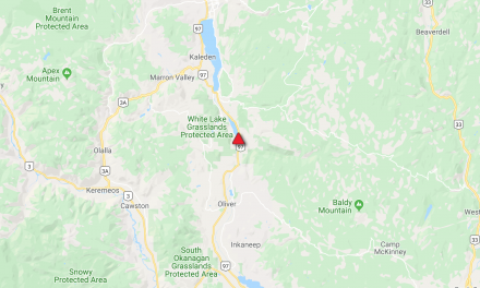 UPDATE: Hwy 97 clear of rockslide