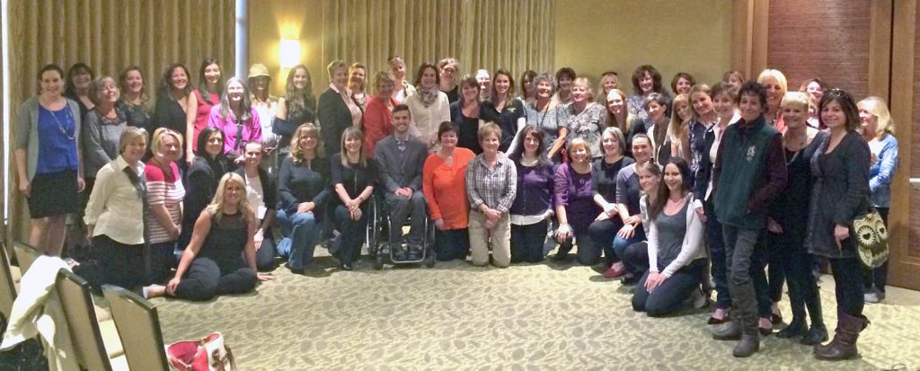 A total of 54 women came together April 1 to donate $5,800 to Oliver’ Highway to Healing project, as part of the  first-ever meeting of the 100 Women Who Care Oliver/Osoyoos chapter. (Trevor Nichols photo)