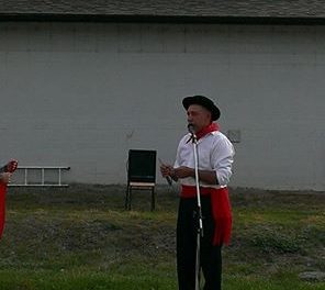 Unveiling of sign at Okanagan Portuguese Centre