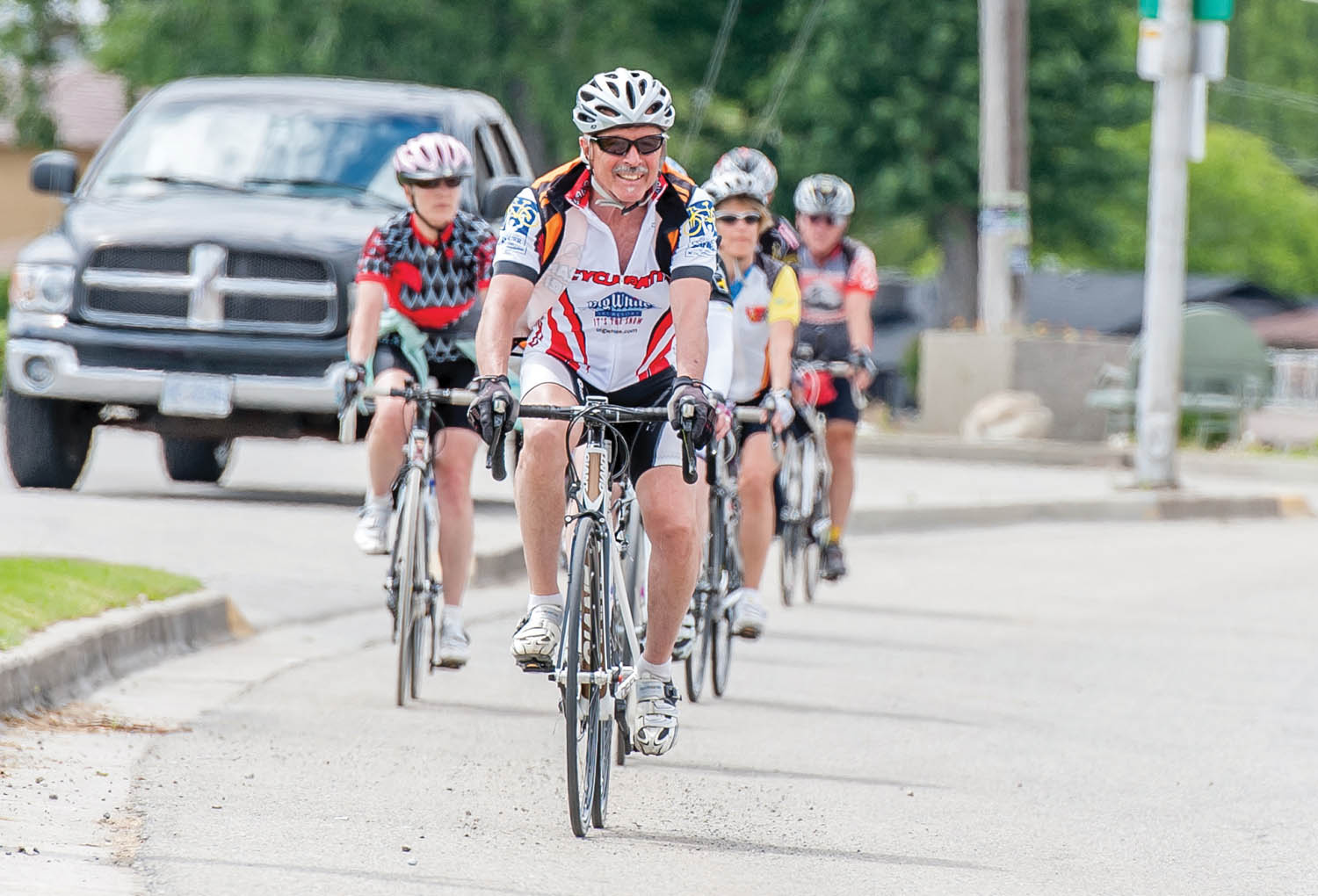 ICBC is urging all B.C. drivers to use extreme caution and be aware of the many cyclists who share the roadways in this province. (Richard McGuire photo)