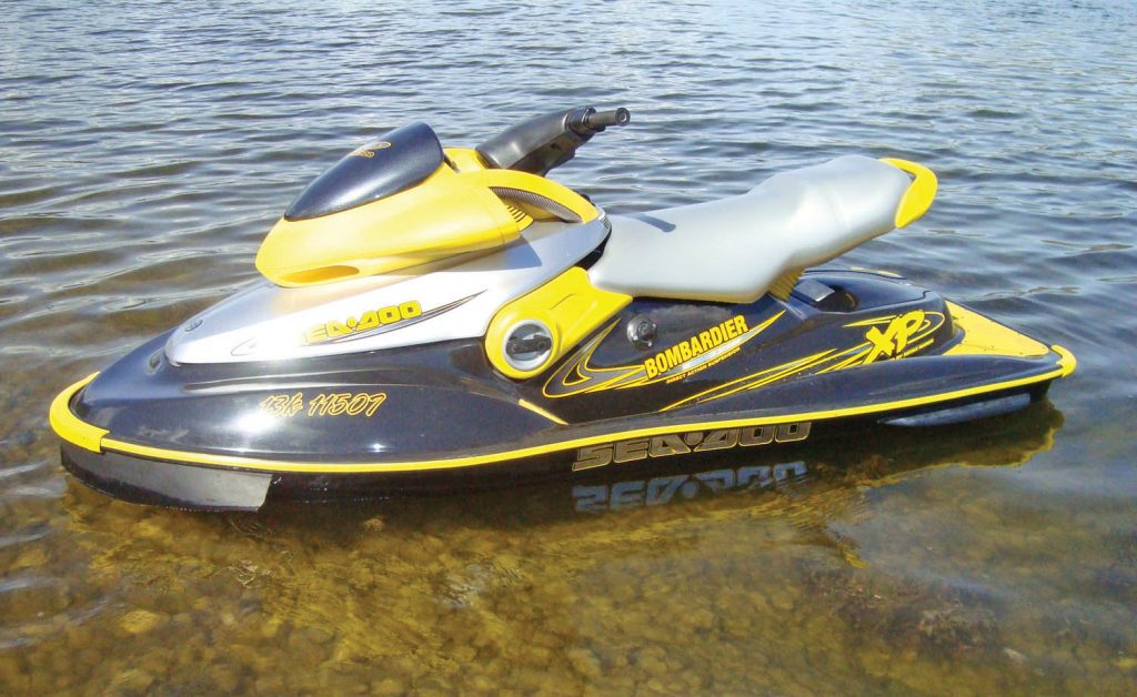 This Bombardier XP Seadoo was reported on the weekend to have been stolen from the garage of a home on 87th Avenue in Osoyoos. RCMP are looking for leads. (Photo supplied)