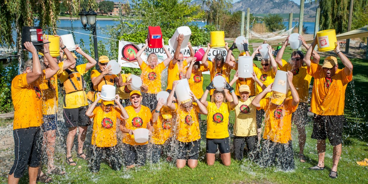 Dragon boat club does ALS Ice Bucket Challenge