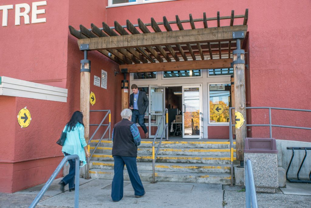 Voting was steady all day at the Sonora Community Centre. (Richard McGuire photo)
