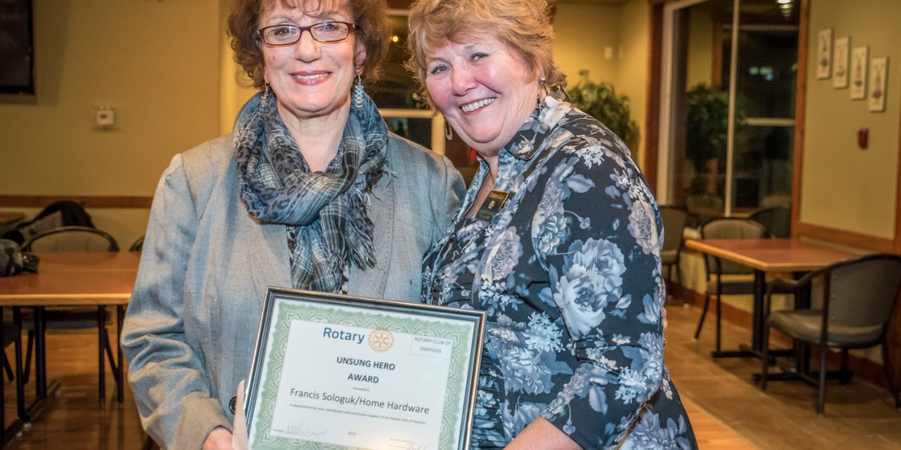 Rotary honours two local business people