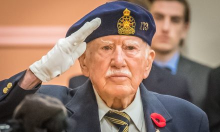 Remembrance Day service follows usual format, but Dr. Ritchie has passed the torch