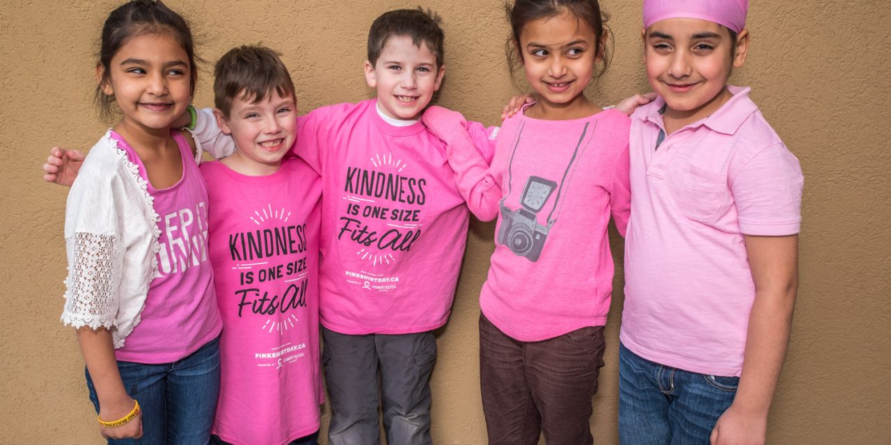 Students at local schools wear pink to show support for anti-bullying campaign