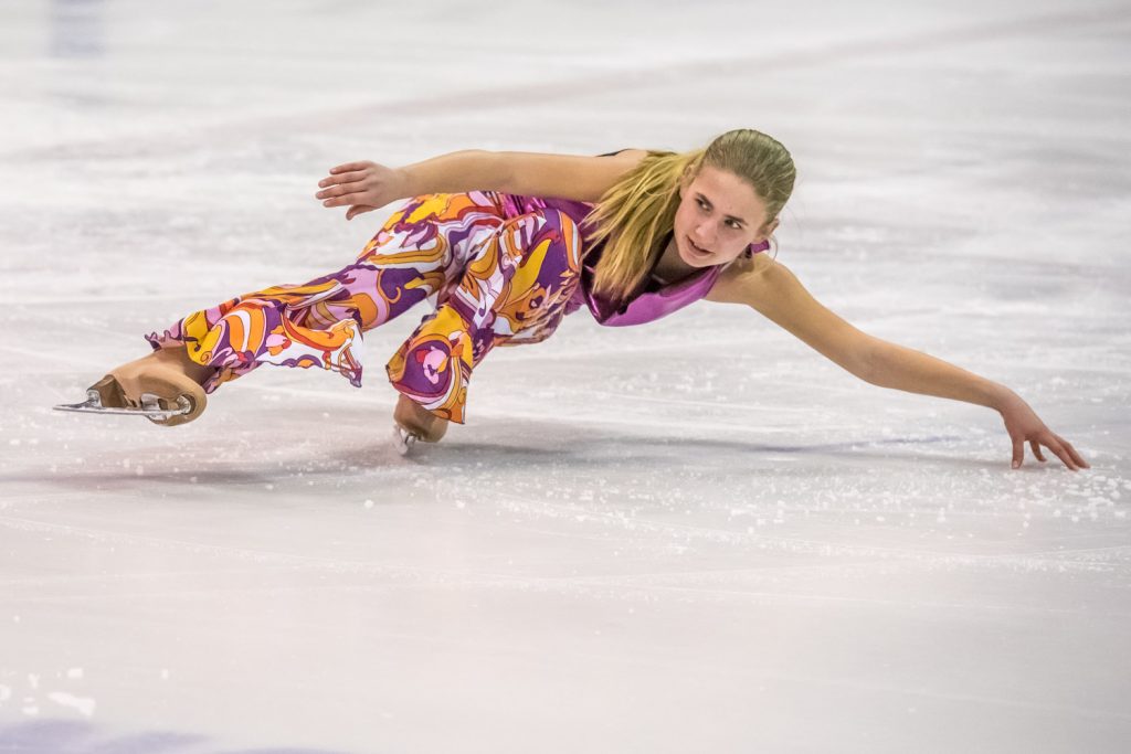 Amy Rathgeber and Jordan Brunner did a duet to "Funky Town" with some amazing moves. (Richard McGuire photo)