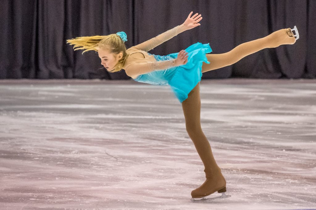 Kyra Koepke gave a solo performance in the second half of the evening. She has won silver and gold at competitions this year at star 4 level. (Richard McGuire photo)