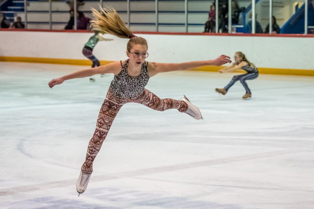 After doing an excellent solo performance just before the admission, Emily Stewart was back with the Senior Star Skate performing to Pinball Wizard just before the grand finale. (Richard McGuire photo)