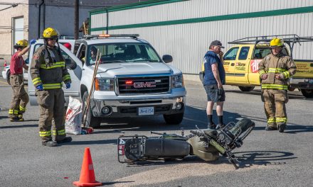 Motorcyclist struck by car in downtown Osoyoos