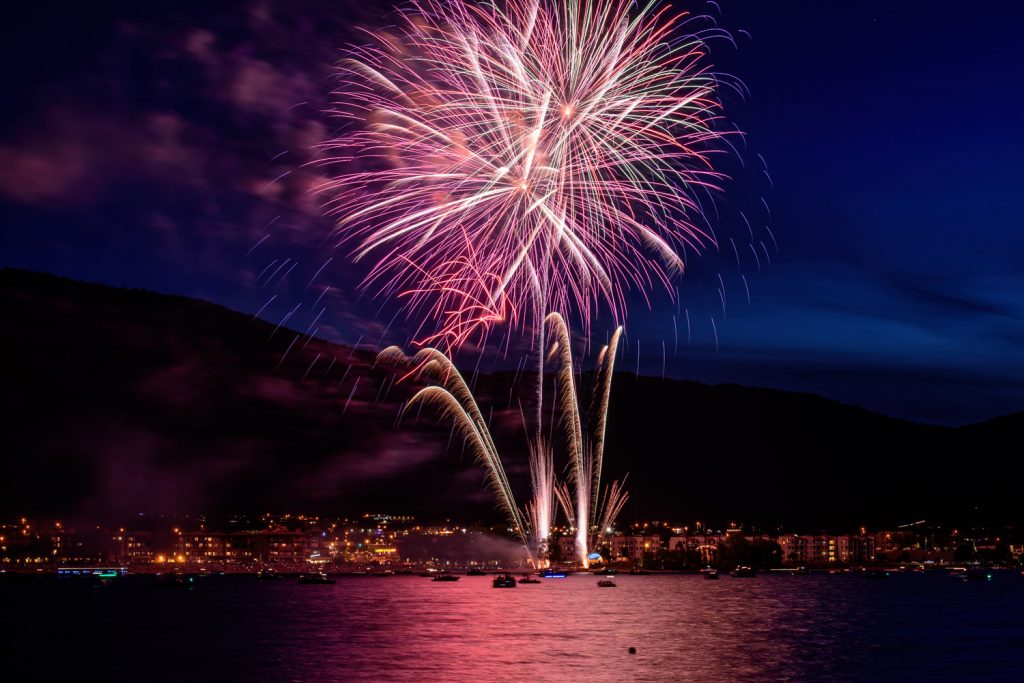 The fireworks display at the end of Canada Day was a grand finale to all the Cherry Fiesta events. Once again Frank Zandvliet and other volunteers put on an amazing show. These images were taken from Cottonwood Park using long exposures to capture the light trails. (Richard McGuire photo)