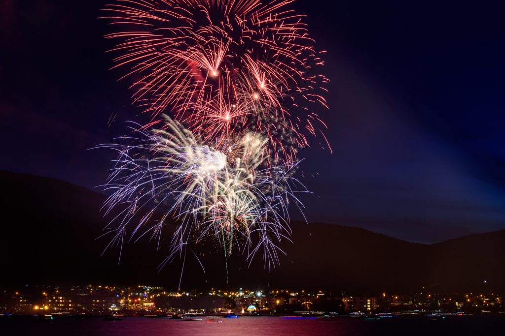 The fireworks display at the end of Canada Day was a grand finale to all the Cherry Fiesta events. Once again Frank Zandvliet and other volunteers put on an amazing show. These images were taken from Cottonwood Park using long exposures to capture the light trails. (Richard McGuire photo)