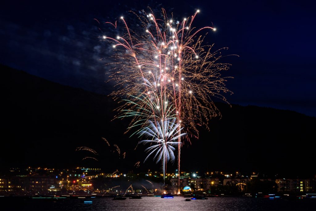 The fireworks display at the end of Canada Day was a grand finale to all the Cherry Fiesta events. Once again Frank Zandvliet and other volunteers put on an amazing show. These images were taken from Cottonwood Park using long exposures to capture the light trails. (Richard McGuire photo)