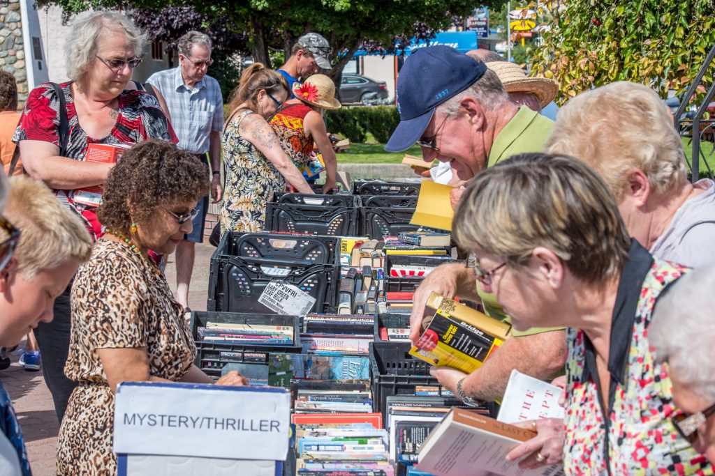 There were bargains galore at the annual Friends of the Library book sale in Osoyoos on Saturday. (Richard McGuire photo)