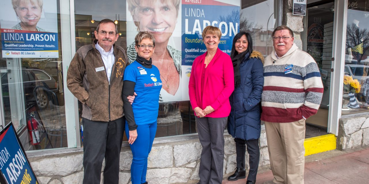 Larson opens Osoyoos campaign office, her fourth in riding, as May 9 election approaches