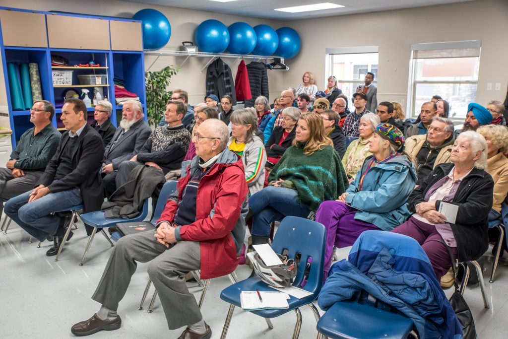 Roughly 70 people turned out at the NDP nomination meeting at the Oliver Community Centre on Sunday. (Richard McGuire photo)