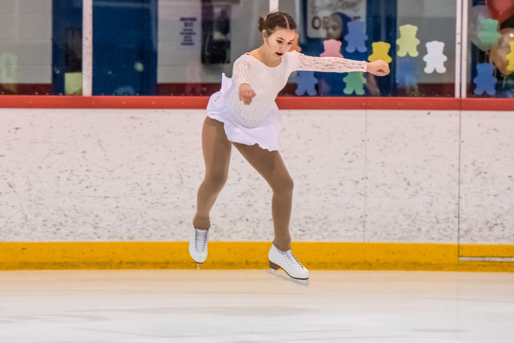 Naomi Alaric, in the Star 2 Competition Program, does a solo skate. (Richard McGuire photo)