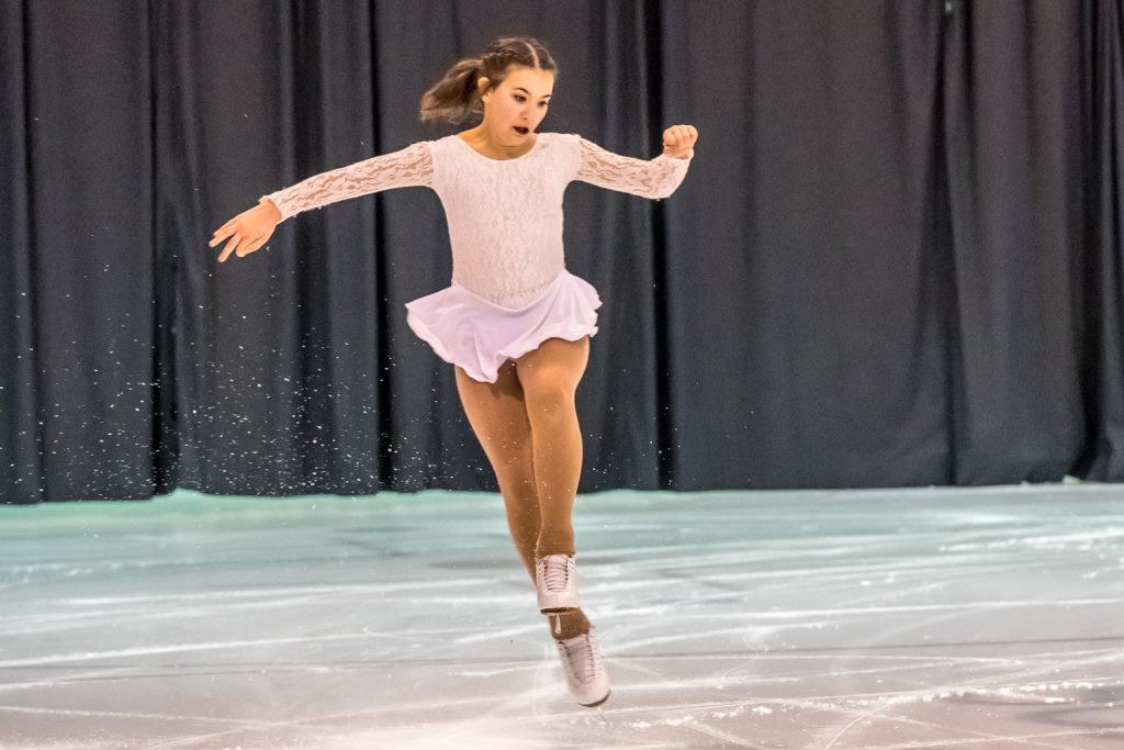Naomi Alaric, in the Star 2 Competition Program, does a solo skate. (Richard McGuire photo)
