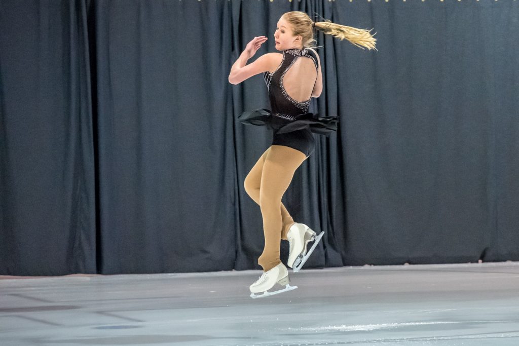 Emily Stewart opened the second half of the show with a solo performance. She is in the Star 9 Competition Short Program. (Richard McGuire photo)