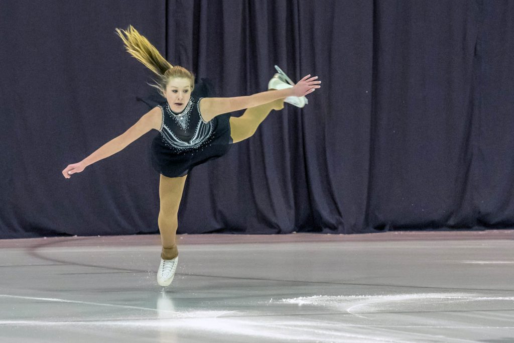 Emily Stewart opened the second half of the show with a solo performance. She is in the Star 9 Competition Short Program. (Richard McGuire photo)