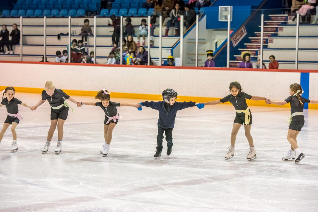 Children in the Junior Academy skate to Dance With Me Tonight. (Richard McGuire photo)