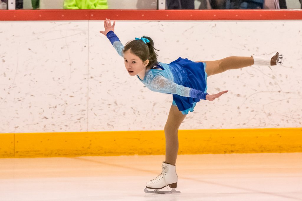 Willow Logan, in the Star 2 Competition Program, does a solo skate. (Richard McGuire photo)