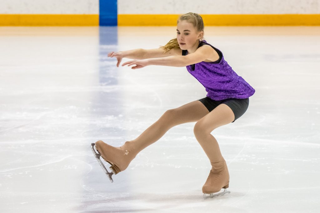 Kyra Koepke skates to Footloose in the Senior Starskate. (Richard McGuire photo)