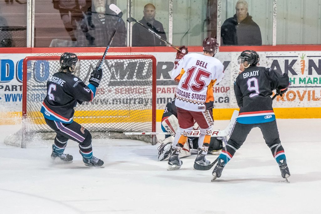 The Coyotes tried hard in the third period to get a goal that would put them back in the game, but Chase goalie Nic Bruyere beat them every time. (Richard McGuire photo)