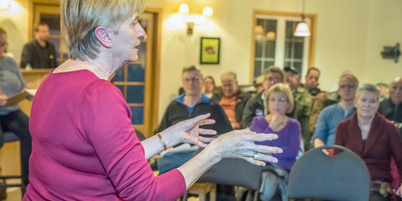 Larson ducks Anarchist residents’ concerns about electricity rates, instead bringing in Fortis officials ‘to face the wolves’