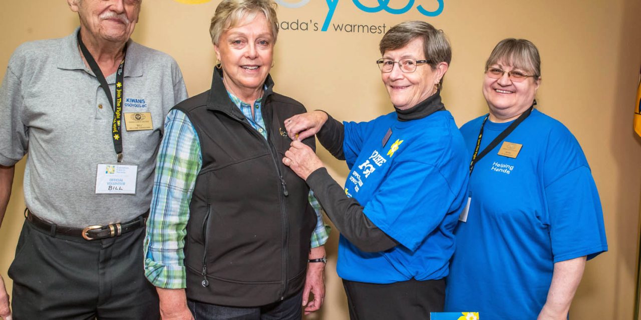 Osoyoos Kiwanis Club helping raise funds for Canadian Cancer Society during Daffodil Month