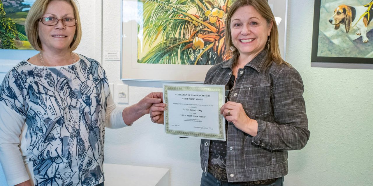 Summerland artist Diane Bennett-Way takes first prize again at Osoyoos Art Gallery show