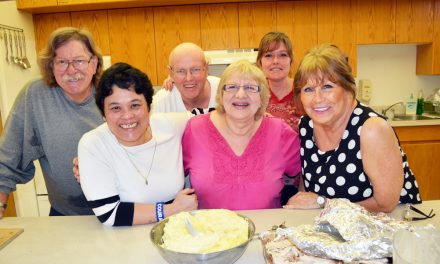 Food bank volunteers honoured with lunch