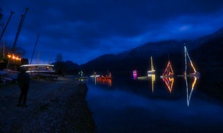 Boats light up Christmas Eve in Osoyoos