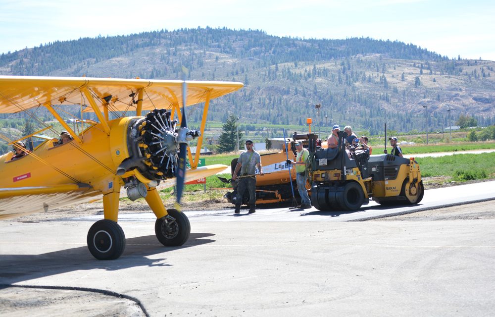 Taxiway paving pleases pilots