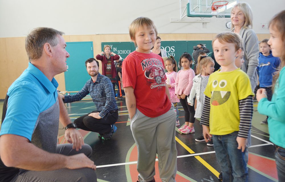 Doctors of BC president delivers healthy message to Oliver students