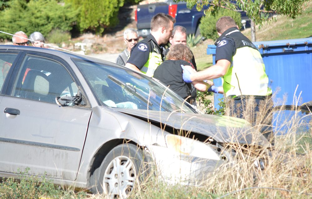 Motorist hits power pole, shuts down highway