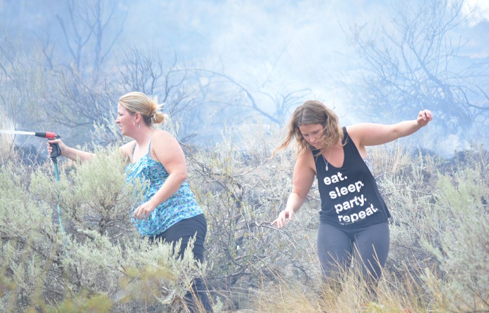Families experienced tense moments during fire