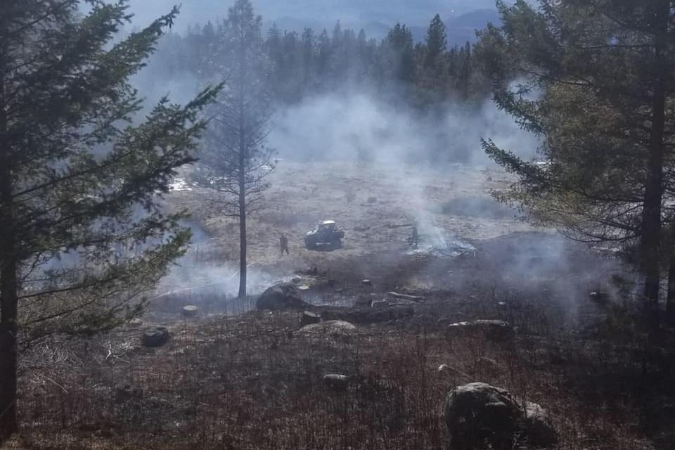 Anarchist firefighters battle first wild blaze this year