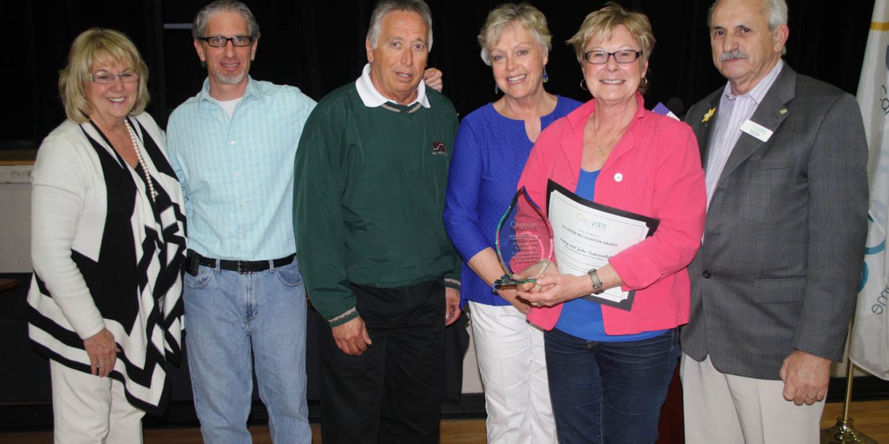 Popular couple thrilled to share award as town’s outstanding community volunteers