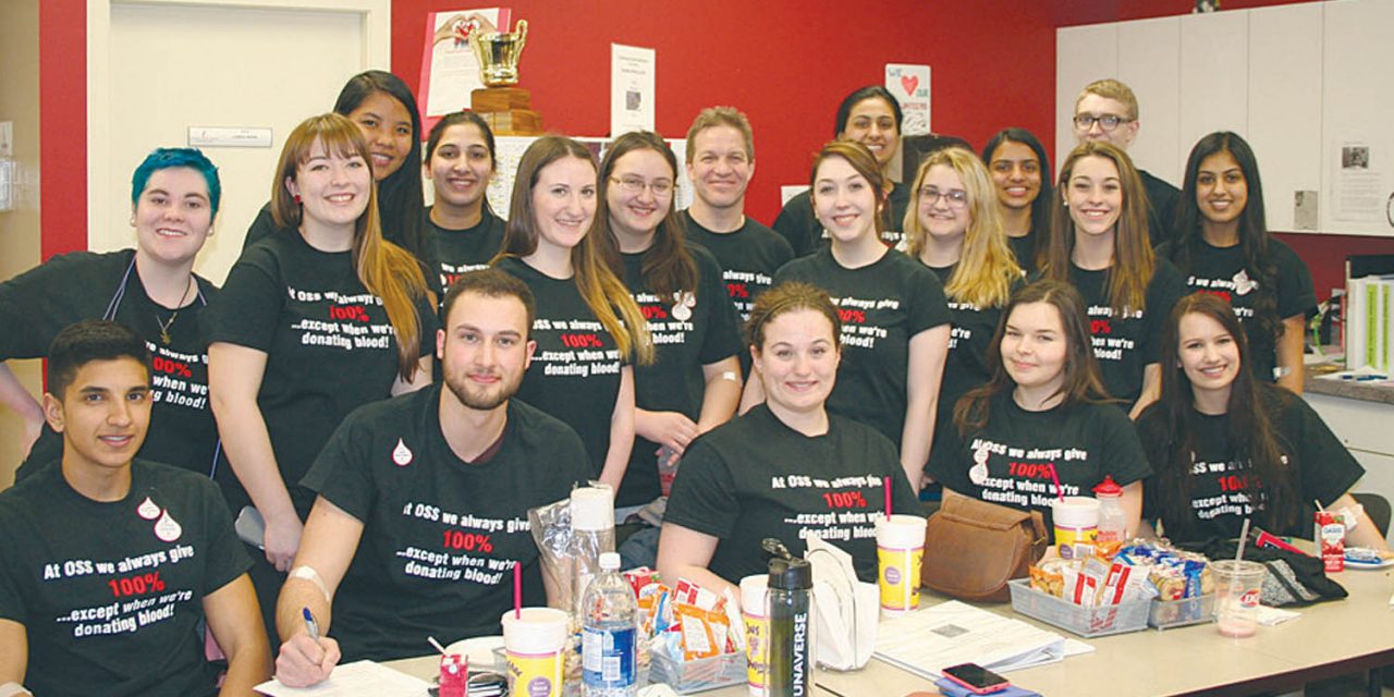 Grade 12 class from OSS proud of their recent visit to Kelowna to donate blood