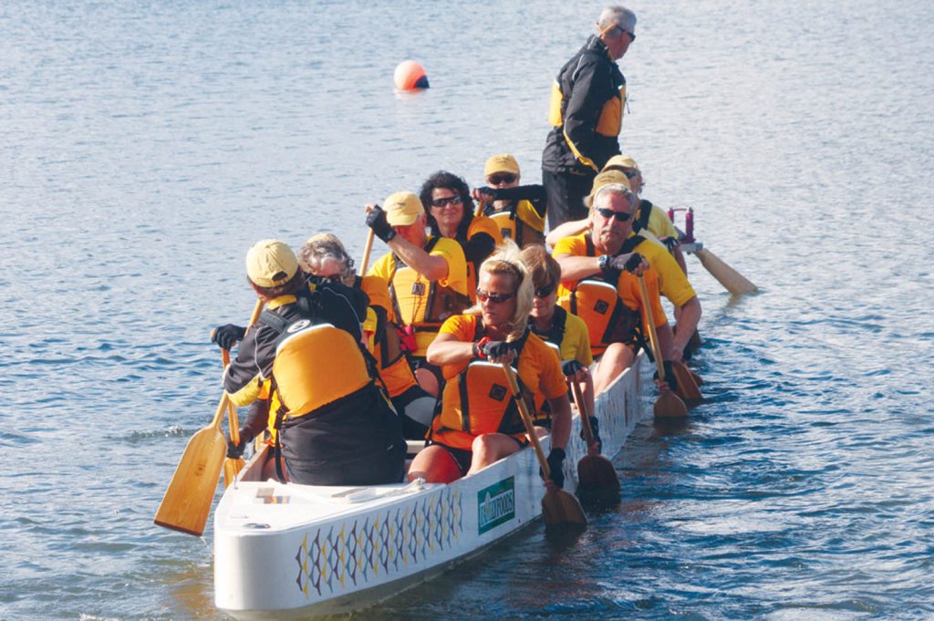 The Osoyoos Dragonboat Team is ready to begin a new season and is looking to recruit new members. An open house will be held on Saturday at noon in the Kingfisher Room at the Holiday Inn. (Keith Lacey file photo)