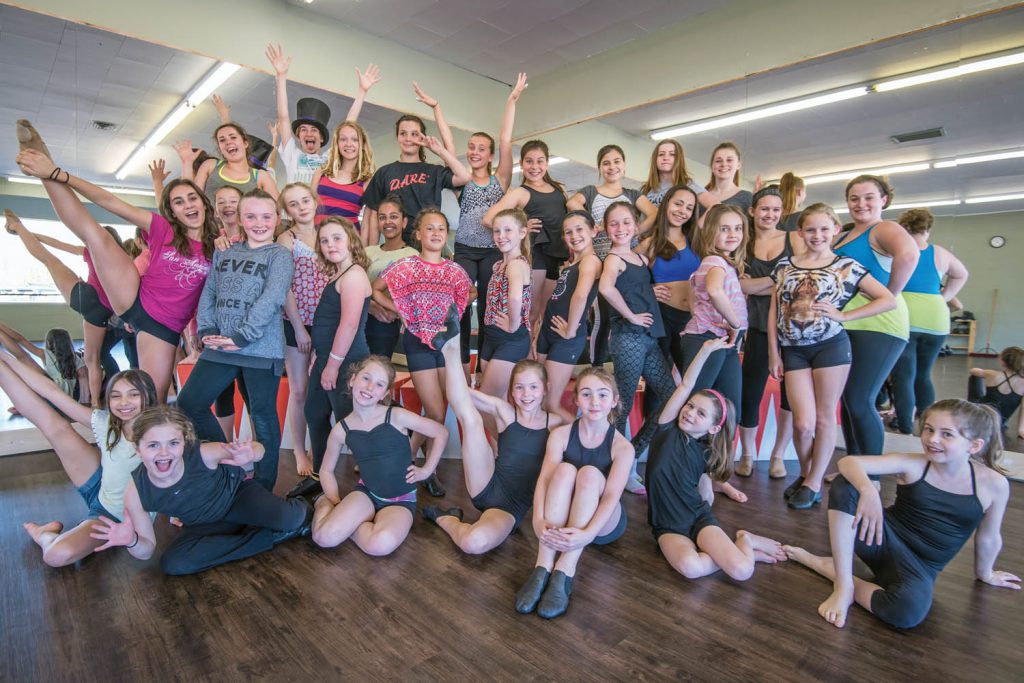 Students at Dance Oasis Studios take a break from rehearsing to pose for a group photo. The students won honours at dance competitions in the Okanagan in April before heading off to Lower Mainland. (Richard McGuire photo)