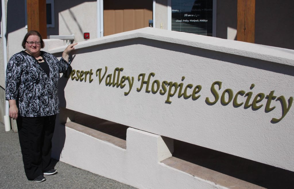 Lisa Calder, program co-ordinator at the Desert Valley Hospice Society, is excited that the organization she works for will soon be offering the new Supportive Care Day Program for clients who have recently been diagnosed with serious illness. The program will start in late September. (Keith Lacey photo)