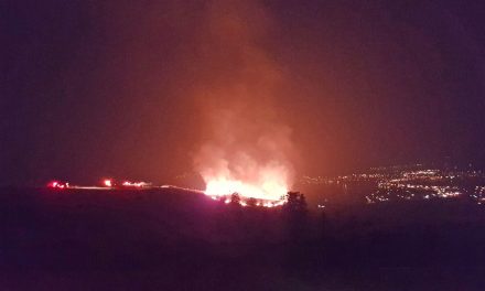 Fire breaks out on Anarchist Mountain on Monday night