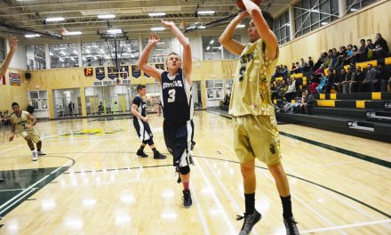 Hornets on the court in Okana-Qen Tournament