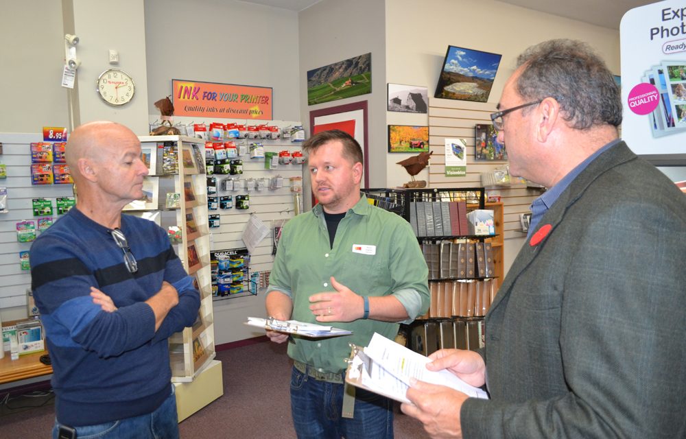 Business Walks gauge Oliver community
