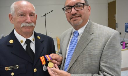 Fire chief honoured with long service medal