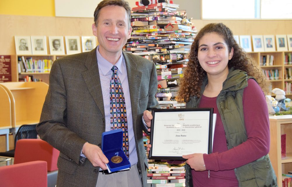 SOSS student wins Governor General’s medal