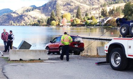 Motorist drives into Skaha Lake