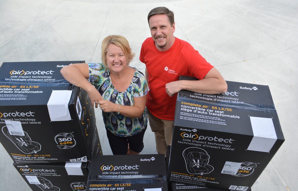 Families in need get new car seats